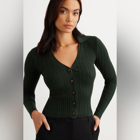 Dynamite Polo Cardigan - Picture 1 of 6